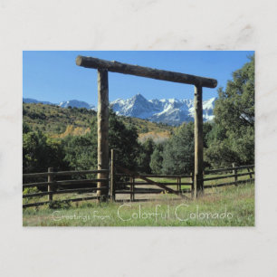 Saludos desde la tarjeta postal Colorful Colorado