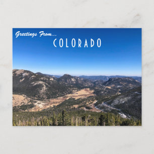 Saludos desde la tarjeta postal de Colorado