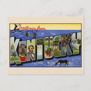 Saludos desde la tarjeta postal grande de Kentucky
