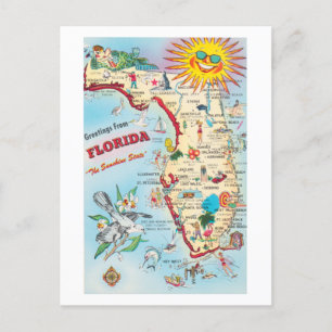 Saludos desde las postales antiguas de Florida