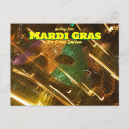 Saludos desde Mardi Gras Louisiana Tarjeta Postal