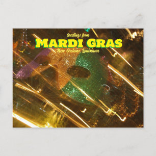 Saludos desde Mardi Gras Louisiana Tarjeta Postal