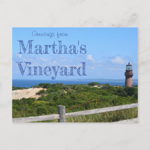 Saludos desde Martha's Vineyard Tarjeta postal