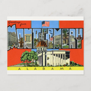 Saludos desde Montgomery, AL Tarjeta postal