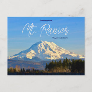 Saludos desde Mt. Ranier Tarjeta postal de Washing