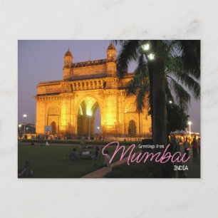 Saludos desde Mumbai Tarjeta Postal de la India