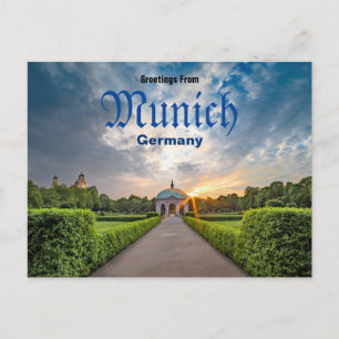 Saludos desde Munich Alemania Tarjeta Postal