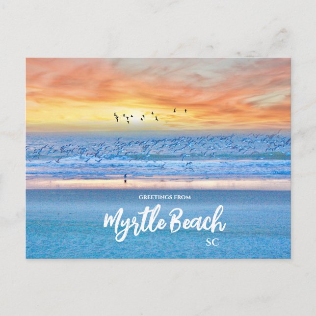 Saludos desde Myrtle Beach, SC Tarjeta postal de v (Anverso)