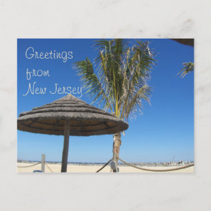 Saludos desde NJ - Tíki y tarjeta postal Palm