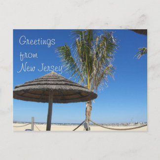 Saludos desde NJ - Tíki y tarjeta postal Palm