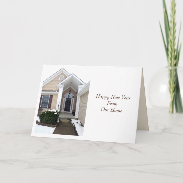 Saludos desde nuestro hogar a su tarjeta de vacaci (Anverso)