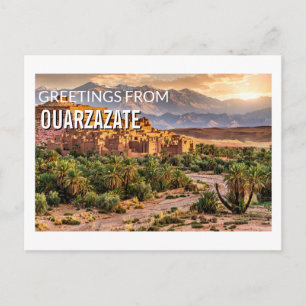 Saludos desde Ouarzazate, Marruecos Tarjeta postal