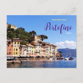 Saludos desde Portofino Italia Tarjeta postal