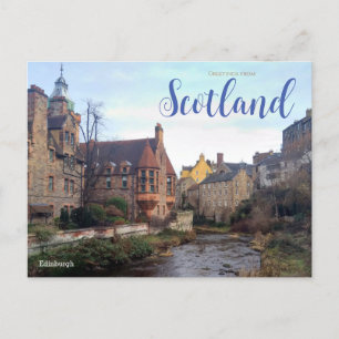 Saludos desde postal de Edimburgo Escocia