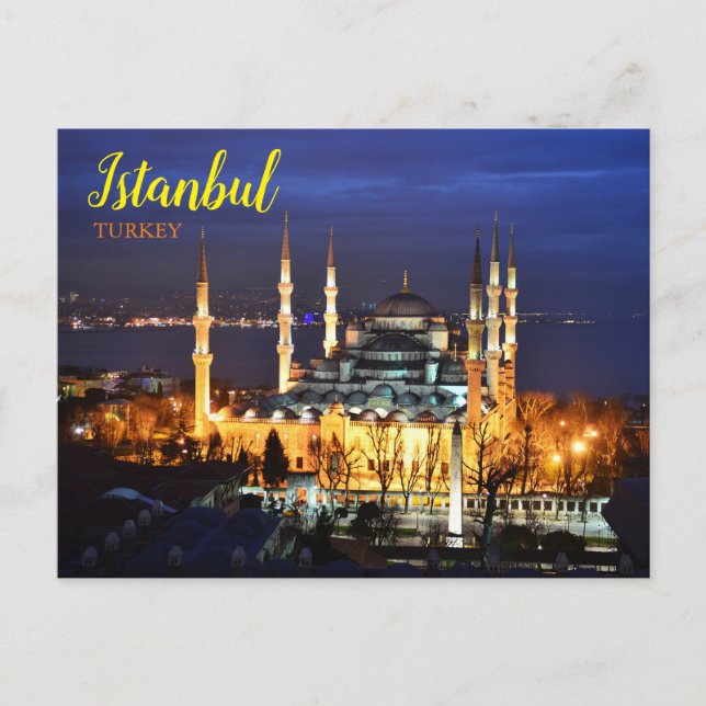 Saludos desde postal de Estambul Turquía   (Anverso)