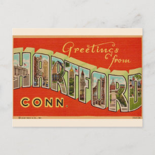 Saludos desde postal de Hartford