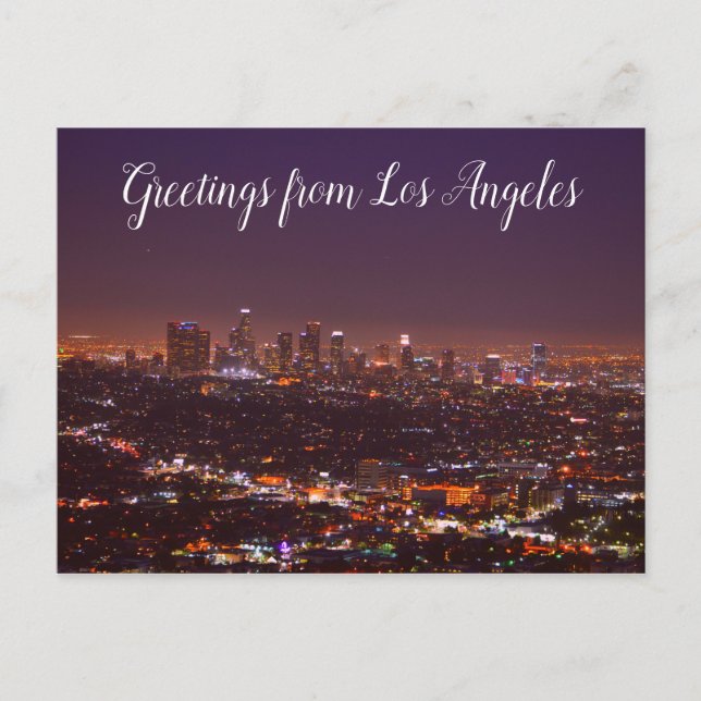 Saludos desde postal de Los Ángeles (Anverso)