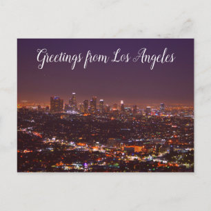 Saludos desde postal de Los Ángeles California