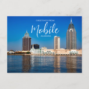 Saludos desde postal de Mobile Alabama