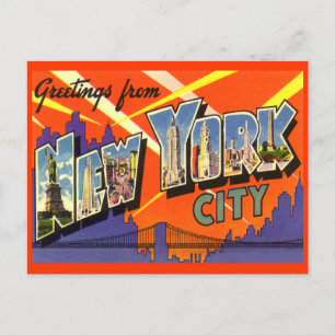 Saludos desde postal de Nueva York