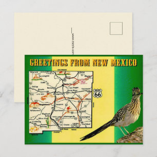 Saludos desde postal de Nuevo México