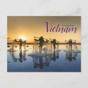 Saludos desde postal de Vietnam