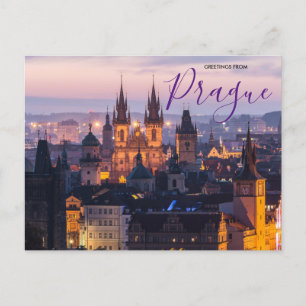 Saludos desde Postal Escénica de Praga Checa