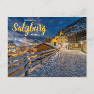 Saludos desde Salzburgo Austria Tarjeta postal
