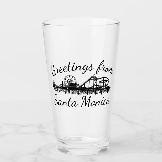 Saludos desde Santa Monica CA California Pier (Anverso)