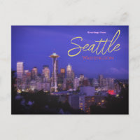 Saludos desde Seattle Washington Tarjeta postal
