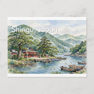 Saludos desde Shingu, Japón Tarjeta postal de viaj