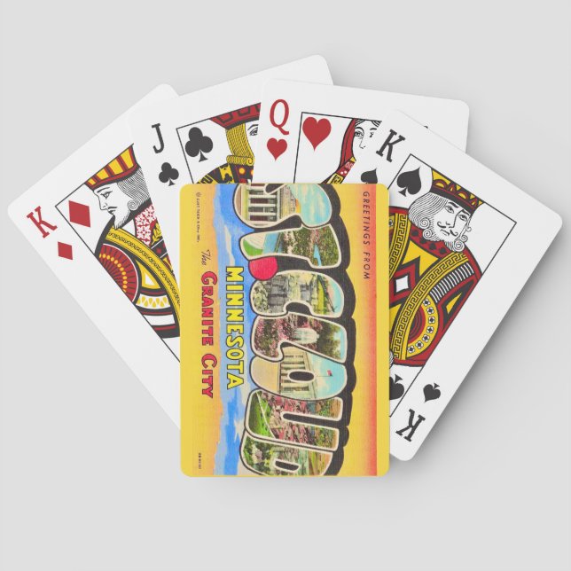 Saludos desde St Cloud, MI Cartas de juego (Reverso)
