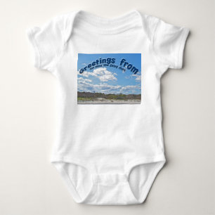 Saludos desde Sunny New Jersey Baby Shirt