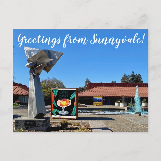 ¡Saludos desde Sunnyvale! Postal (Anverso)