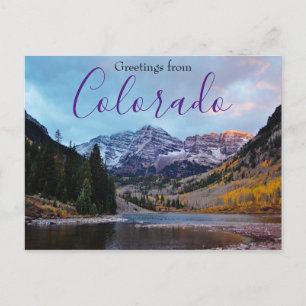 Saludos desde Tarjeta Postal de Aspen de Montaña d