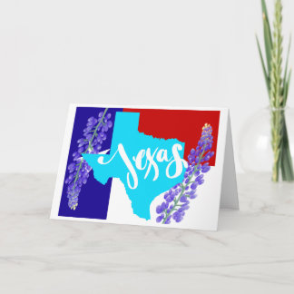 ¡Saludos desde Texas! Tarjeta mediana