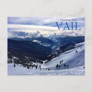 Saludos desde Vail Colorado Tarjeta Postal Escénic