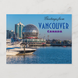 Saludos desde Vancouver Canadá Postal