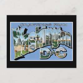 ¡Saludos desde Washington D.C.! Tarjeta postal de 