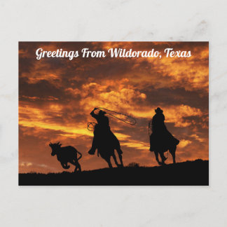 Saludos desde Wildorado, Texas Tarjeta Postal