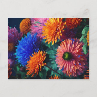 Saludos en flor: postal de diseño de flores