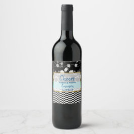 Saludos Etiquetas de botellas de vino Boda persona