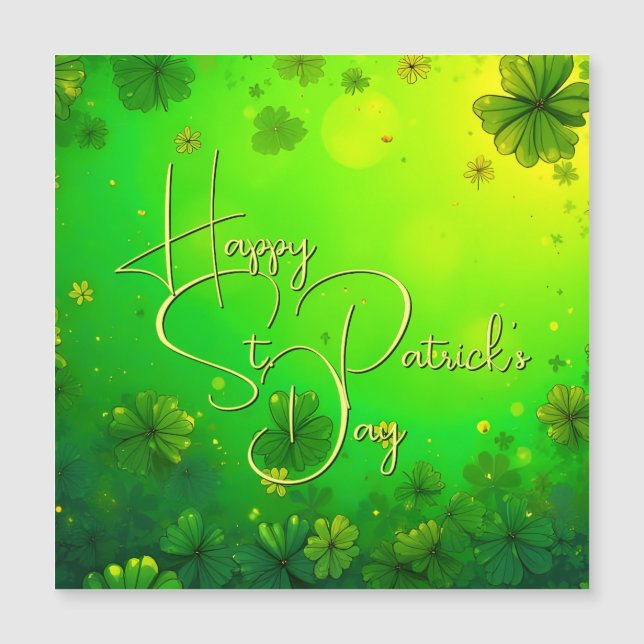 Saludos festivos del Día de San Patricio (Anverso)
