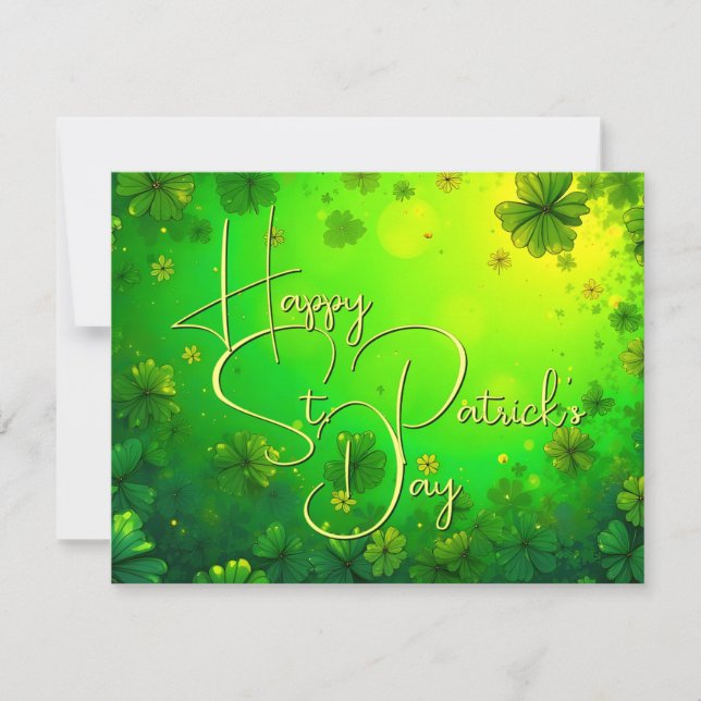 Saludos festivos del Día de San Patricio (Anverso)
