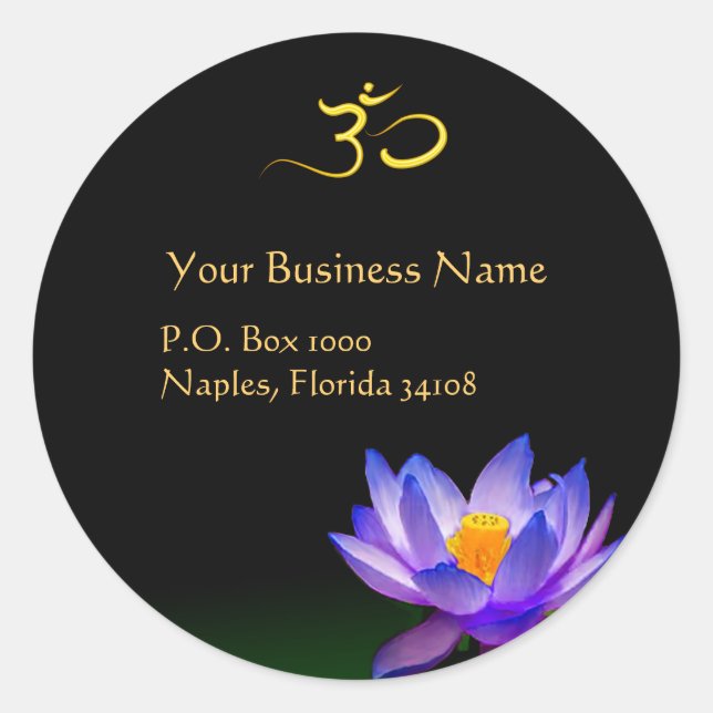 Saludos holísticos, pegatinas Om (Anverso)