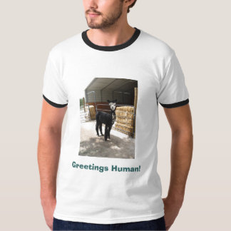¡Saludos humanos! camisa de la alpaca