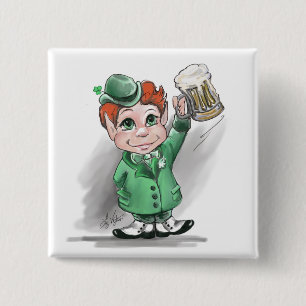 ¡Saludos irlandeses! botón Plaza de San Patricio