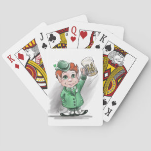 ¡Saludos irlandeses! Cartas de juego del Día de Sa