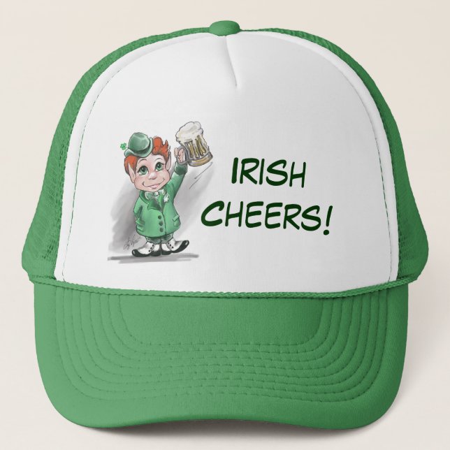 ¡Saludos irlandeses! Gorra de San Patricio (Anverso)