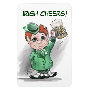 ¡Saludos irlandeses! Imán flexible